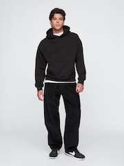 Gap Black Baggy Pleated Corduroy Trousers - Image 1 of 5