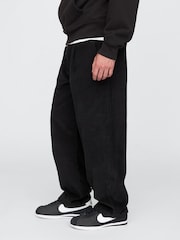Gap Black Baggy Pleated Corduroy Trousers - Image 4 of 5