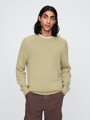 Gap Green Raglan Crew Neck Jumper - Image 1 of 5