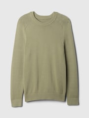 Gap Green Raglan Crew Neck Jumper - Image 5 of 5
