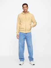 Amarillo - Cremallera - Sudadera con capucha y logo en arco de Gap - Imagen 3 de 4
