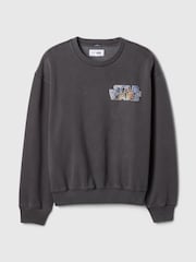 Gap Black Star Wars Oversized Graphic Jumper - Image 5 of 5