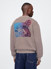 Gap Brown Star Wars Oversized Graphic Jumper - Image 2 of 5