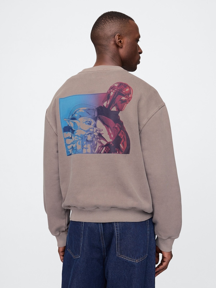 Gap Brown Star Wars Oversized Graphic Jumper - Image 2 of 5