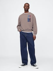 Gap Brown Star Wars Oversized Graphic Jumper - Image 3 of 5