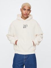 Gap White Vintage Soft Logo Hoodie - Image 1 of 5