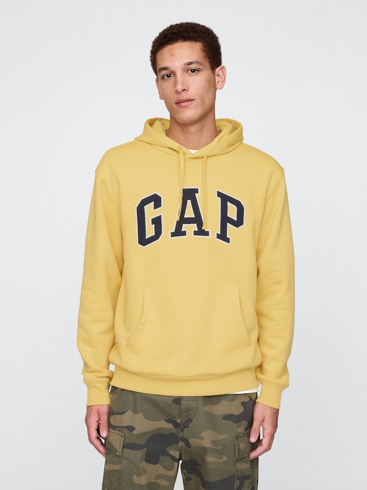 Gap Yellow Relaxed Logo Hoodie - Image 1 of 1