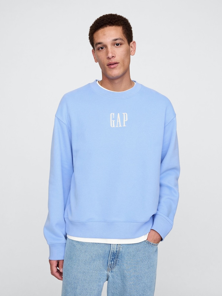 Gap Blue Vintage Soft Logo Jumper - Image 1 of 1