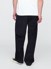 Gap Blue Baggy Pleated Corduroy Trousers - Image 3 of 5