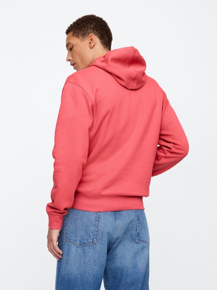 Gap Coral Pink Pullover Arch Logo Hoodie - Image 2 of 4