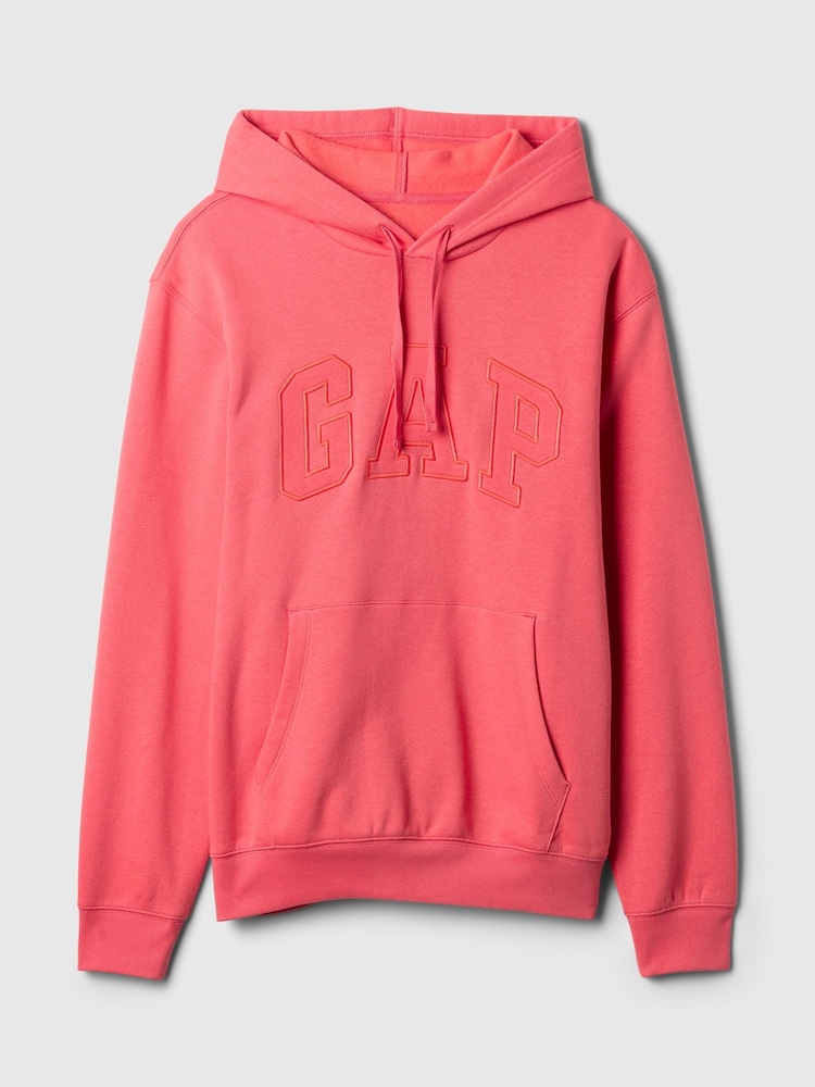 Gap Coral Pink Pullover Arch Logo Hoodie - Image 4 of 4