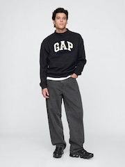 Gap Black Long Sleeve Logo Waffle Knit T-Shirt - Image 3 of 5