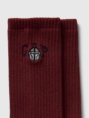 Gap Red Adults Star Wars Logo Crew Socks - Image 2 of 2