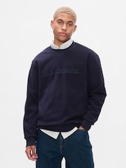 Gap Blue Athletic Logo Sweatshirt - Image 1 of 5