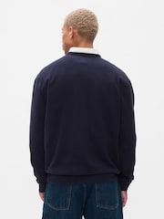 Gap Blue Athletic Logo Sweatshirt - Image 2 of 5