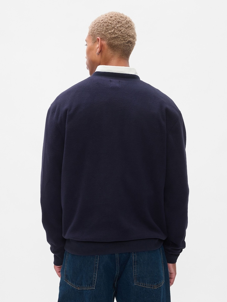 Gap Blue Athletic Logo Sweatshirt - Image 2 of 5