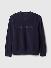 Gap Blue Athletic Logo Sweatshirt - Image 5 of 5