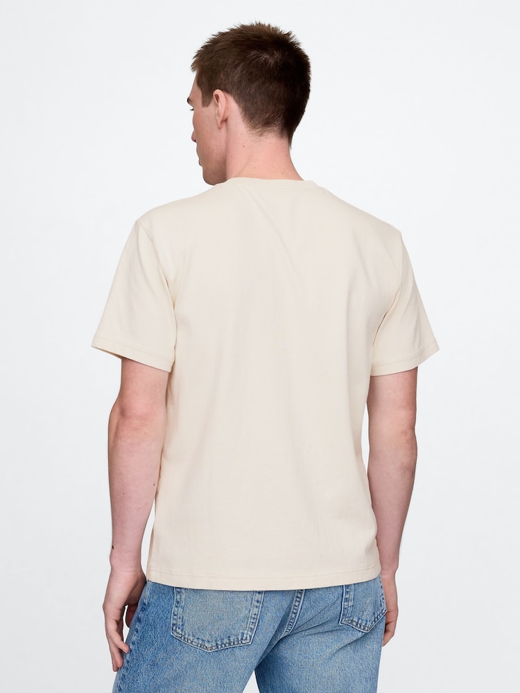 Beige/Chewbacca - Gap – Star Wars – Baumwoll-T-Shirt mit Rundhalsausschnitt - Bild 2 von 5