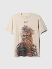 Beige/Chewbacca - Gap – Star Wars – Baumwoll-T-Shirt mit Rundhalsausschnitt - Bild 5 von 5