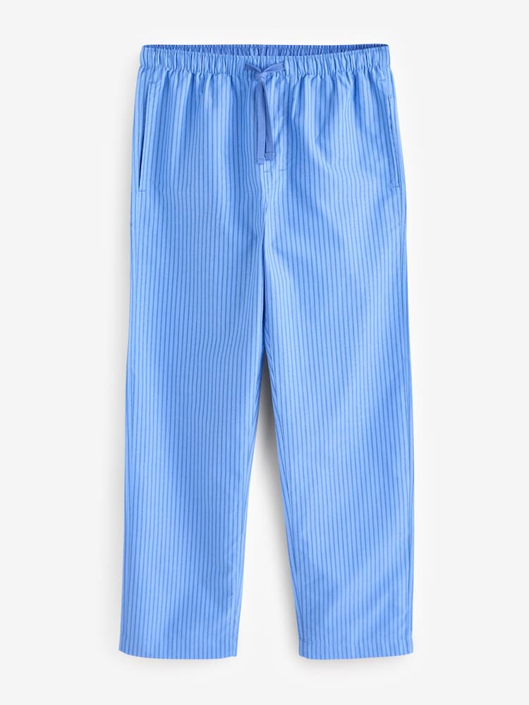 Gap Blue Cotton Striped Pyjama Bottoms - Image 1 of 4