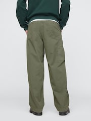 Verde - Gap Loose Fit Cotton Twill Utility Chinos - Imagen 3 de 5