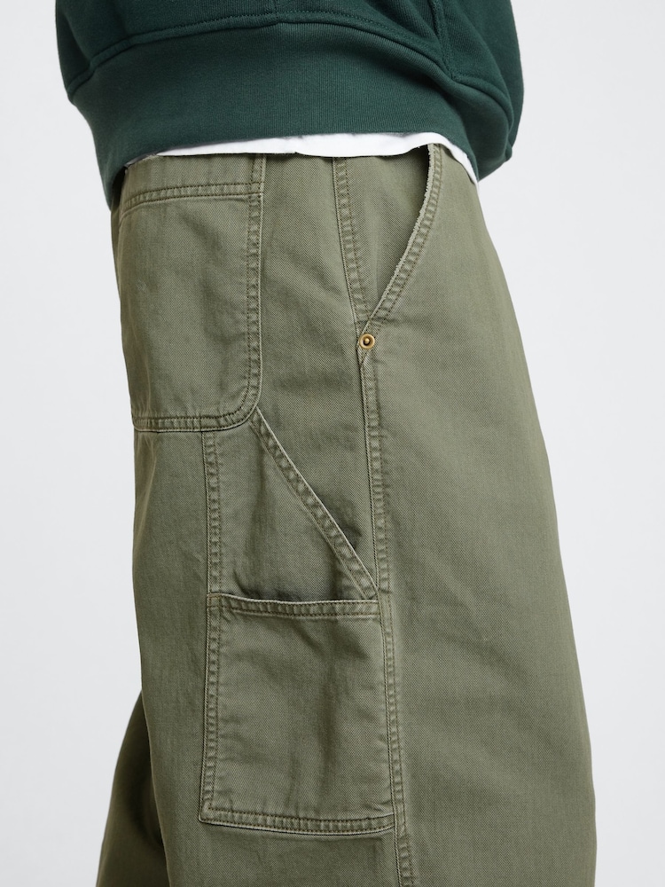Verde - Gap Loose Fit Cotton Twill Utility Chinos - Imagen 5 de 5 Verde - Gap Loose Fit Cotton Twill Utility Chinos - Imagen 5 de 5