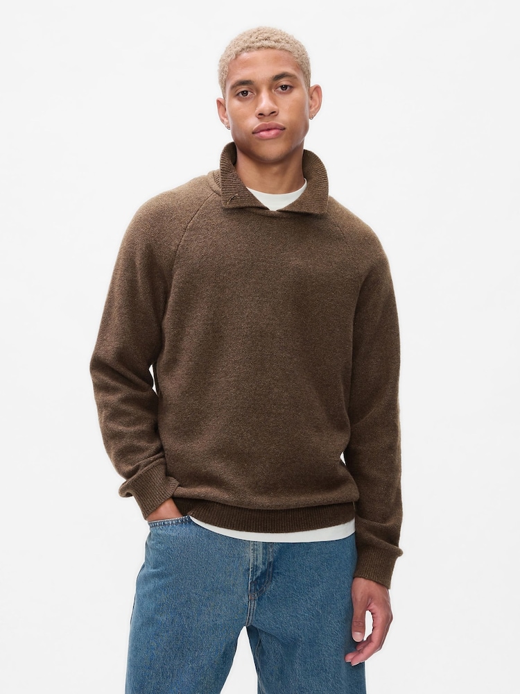 Gap Brown CashSoft Polo Neck Jumper - Image 1 of 8 Gap Brown CashSoft Polo Neck Jumper - Image 1 of 8