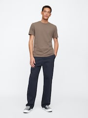Hellbraun - Gap Everyday T-Shirt mit Rundhalsausschnitt aus 100 % Baumwolle - Bild 3 von 5