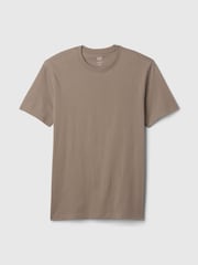 Hellbraun - Gap Everyday T-Shirt mit Rundhalsausschnitt aus 100 % Baumwolle - Bild 4 von 5
