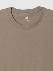 Hellbraun - Gap Everyday T-Shirt mit Rundhalsausschnitt aus 100 % Baumwolle - Bild 5 von 5
