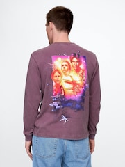 Gap Purple Star Wars Cotton Crew Neck T-Shirt - Image 2 of 5