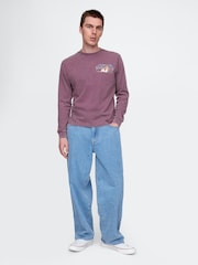 Gap Purple Star Wars Cotton Crew Neck T-Shirt - Image 3 of 5