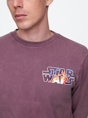 Gap Purple Star Wars Cotton Crew Neck T-Shirt - Image 4 of 5
