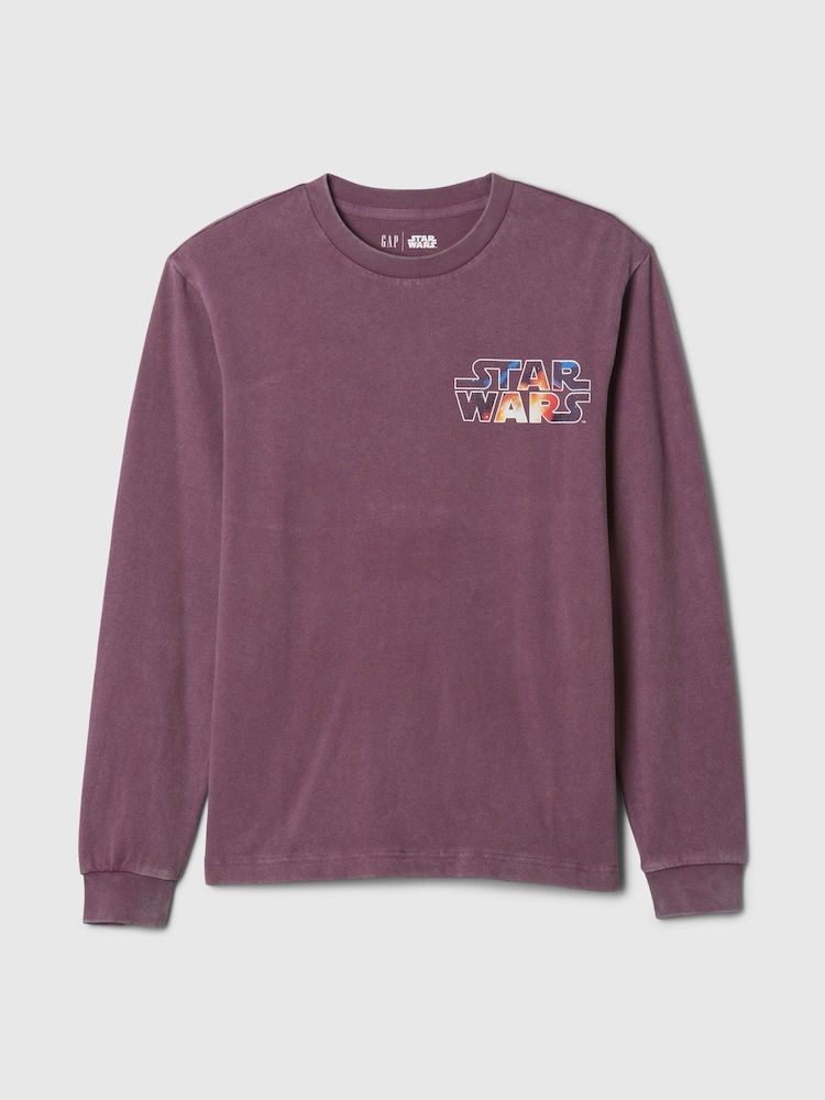 Gap Purple Star Wars Cotton Crew Neck T-Shirt - Image 5 of 5