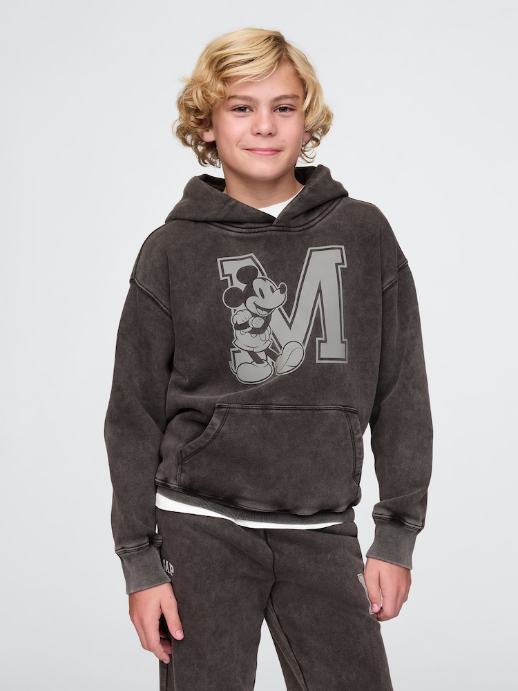 Gap Black Disney Vintage Soft Logo Hoodie (4-13yrs) - Image 1 of 5