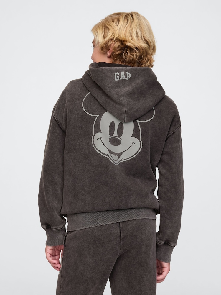 Gap Black Disney Vintage Soft Logo Hoodie (4-13yrs) - Image 2 of 5