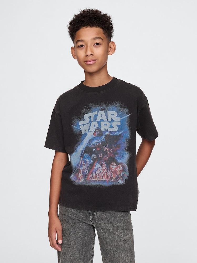 Черный Darth Vader - футболка с принтом Gap Star Wars (4-13лет) - Изображение 1 из 6