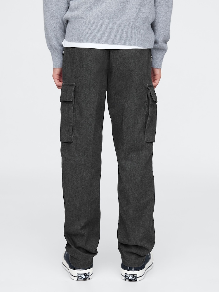 Gap Grey Twill Cargo Trousers (4-13yrs) - Image 2 of 5
