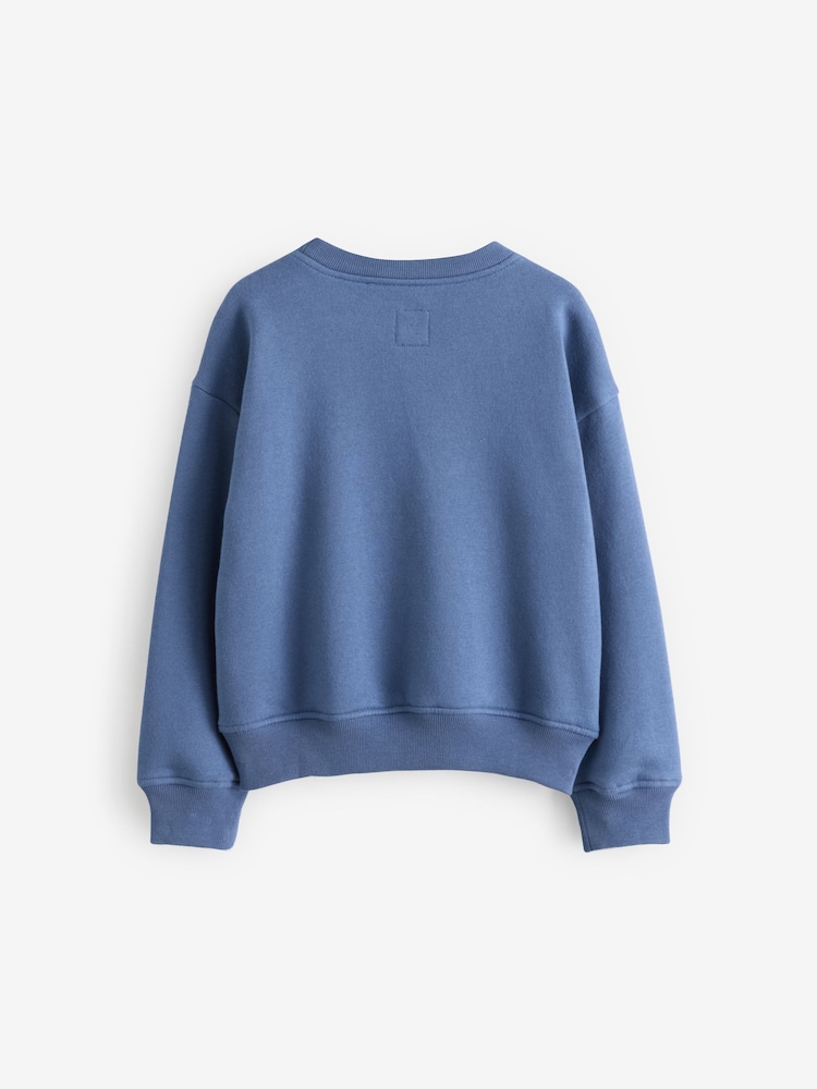 Gap Blue Logo London Crew Neck Sweatshirt (4-13yrs) - Image 2 of 3
