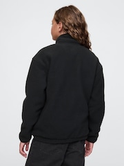 Gap Black Sherpa Logo Half-Zip Pullover Fleece (4-13yrs) - Image 2 of 5