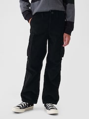 Gap Black Corduroy Cargo Baggy Trousers (5-13yrs) - Image 2 of 5