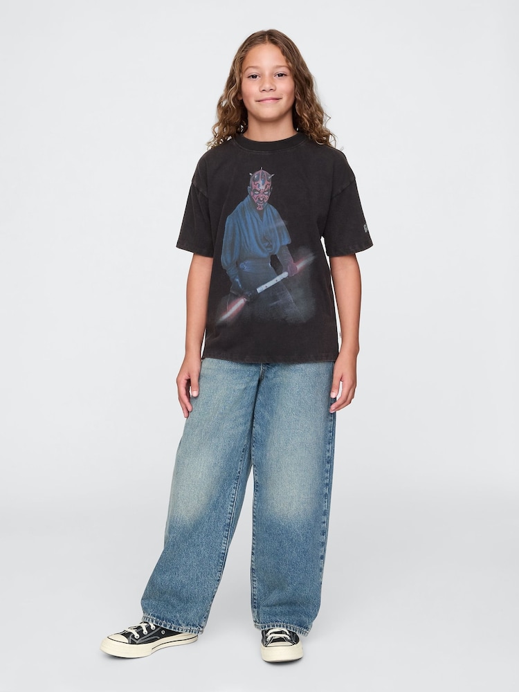 Gap Black Darth Maul Star Wars Graphic T-Shirt (4-13yrs) - Image 3 of 6