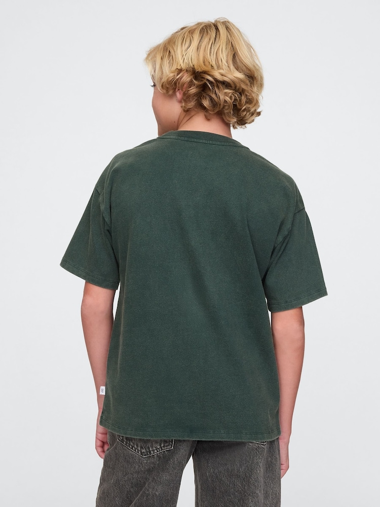 Gap Green Yoda Star Wars Graphic T-Shirt (4-13yrs) - Image 2 of 5