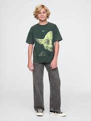 Gap Green Yoda Star Wars Graphic T-Shirt (4-13yrs) - Image 3 of 5