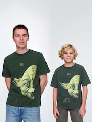 Gap Green Yoda Star Wars Graphic T-Shirt (4-13yrs) - Image 4 of 5