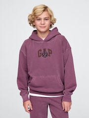Gap Purple Mandalorian Star Wars Vintage Hoodie (4-13yrs) - Image 1 of 5