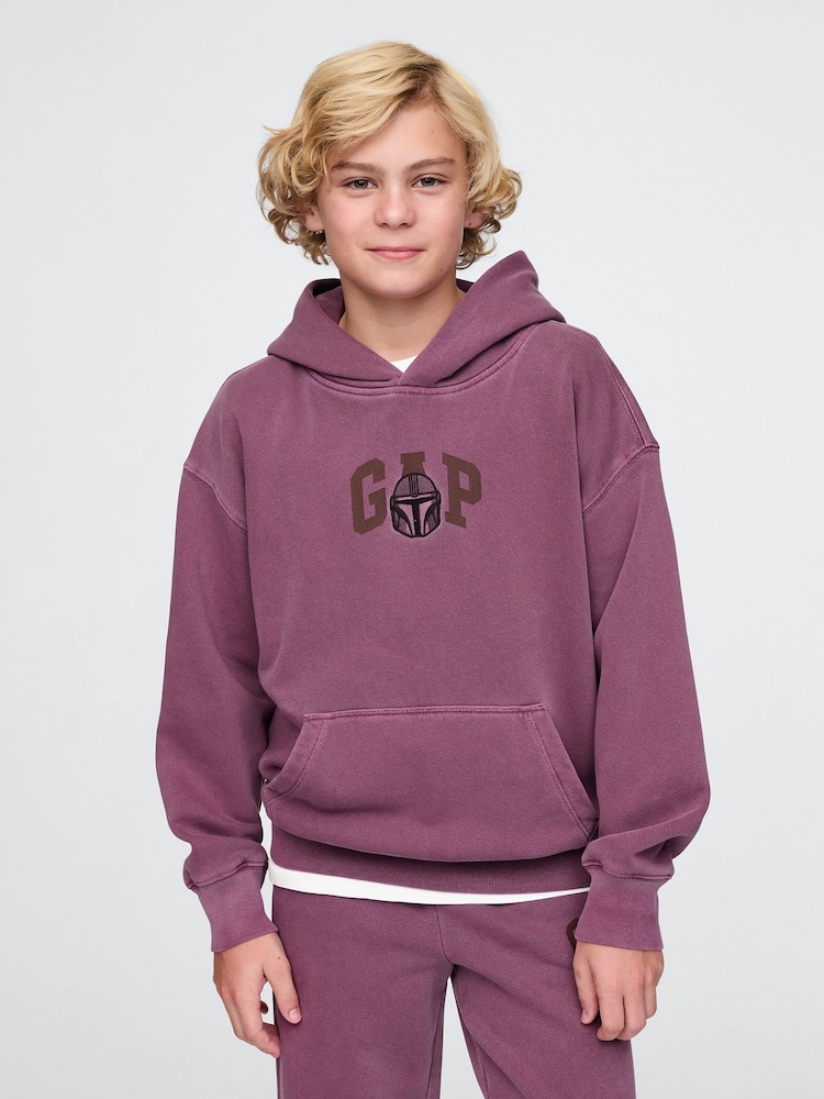 Gap Purple Mandalorian Star Wars Vintage Hoodie (4-13yrs) - Image 1 of 5