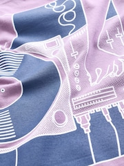 Gap Purple Long Sleeve Crew Neck Graphic T-Shirt (4-13yrs) - Image 4 of 4