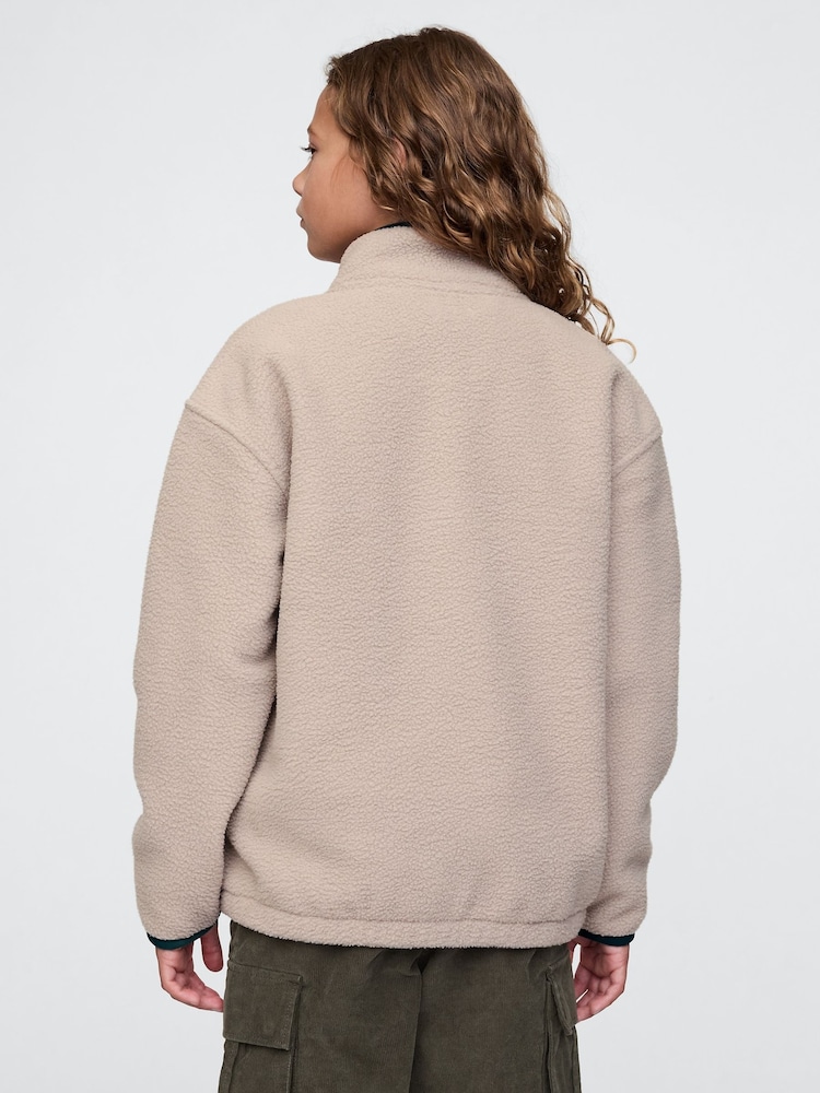 Braun - Gap Oberteil aus Sherpa-Fleece mit Halbreißverschluss (4–13 Jahre) - Bild 2 von 5 Braun - Gap Oberteil aus Sherpa-Fleece mit Halbreißverschluss (4–13 Jahre) - Bild 2 von 5