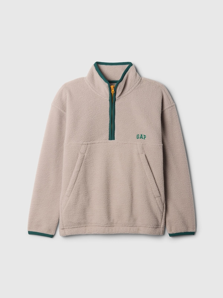 Braun - Gap Oberteil aus Sherpa-Fleece mit Halbreißverschluss (4–13 Jahre) - Bild 5 von 5 Braun - Gap Oberteil aus Sherpa-Fleece mit Halbreißverschluss (4–13 Jahre) - Bild 5 von 5